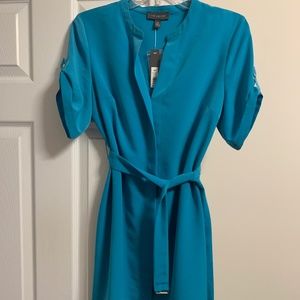 The limited teal shirt dress 4p NWT
